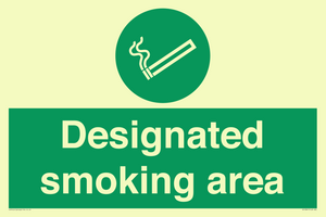 Designated smoking area